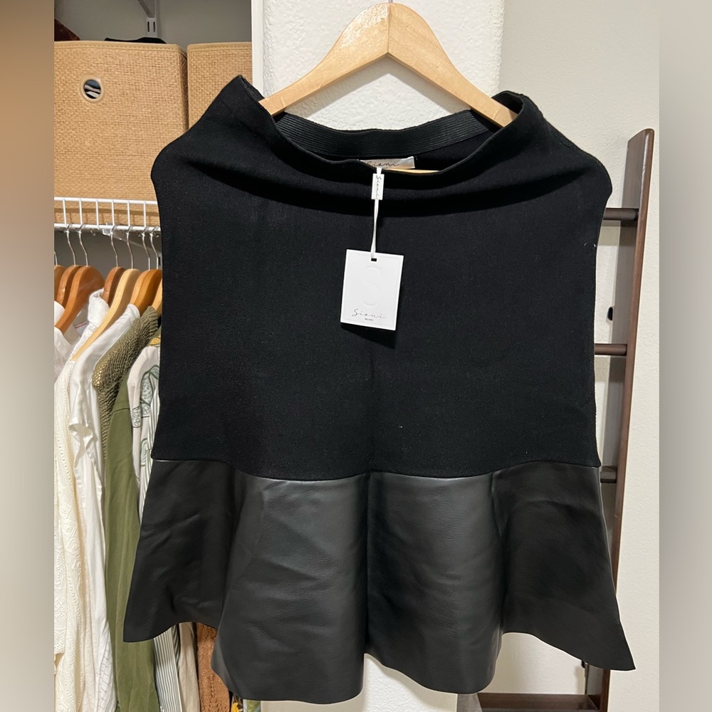 SIONI Milano Black Midi Skirt